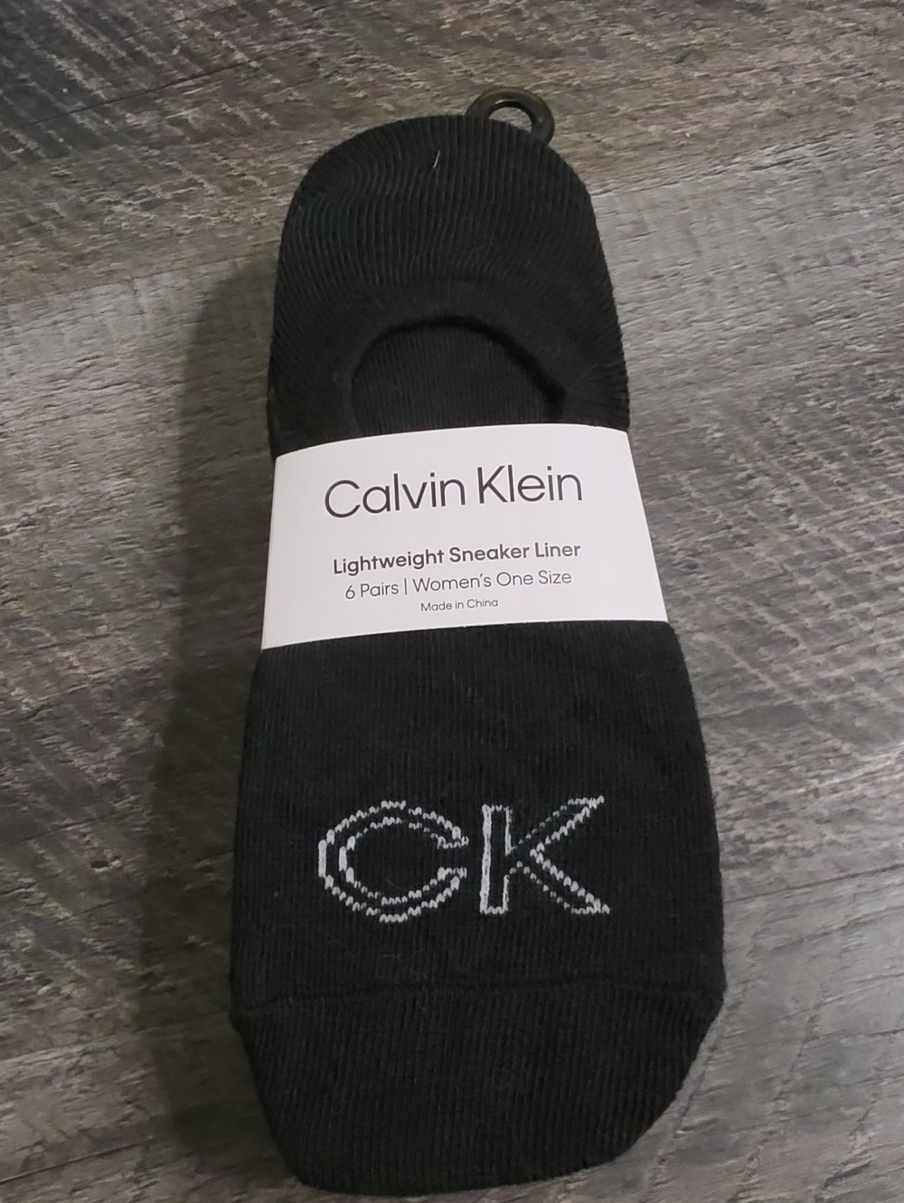Calvin Klein Black Lightweight Sneaker Liner Socks - Women's 6 Pack